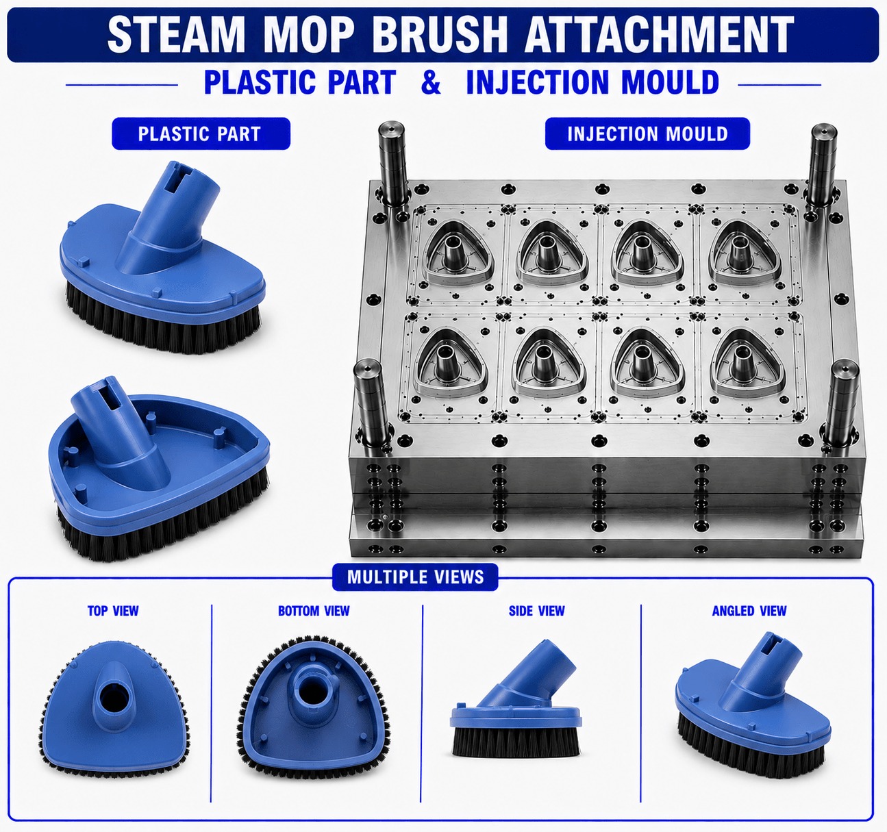 Steam Mop Plastic Brush Attachment Mould and Moulding Service